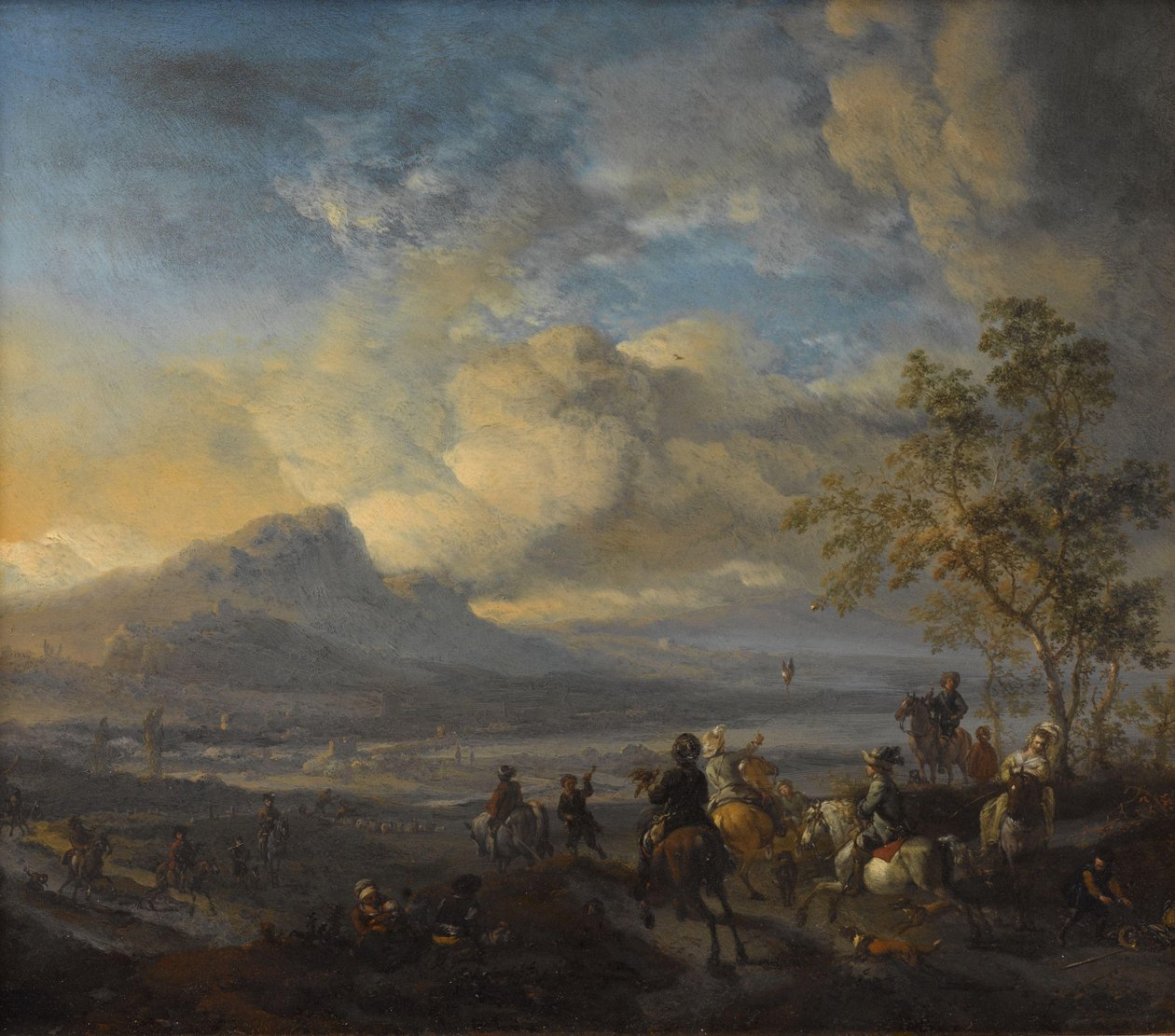 Falkejakten av Philips Wouwerman