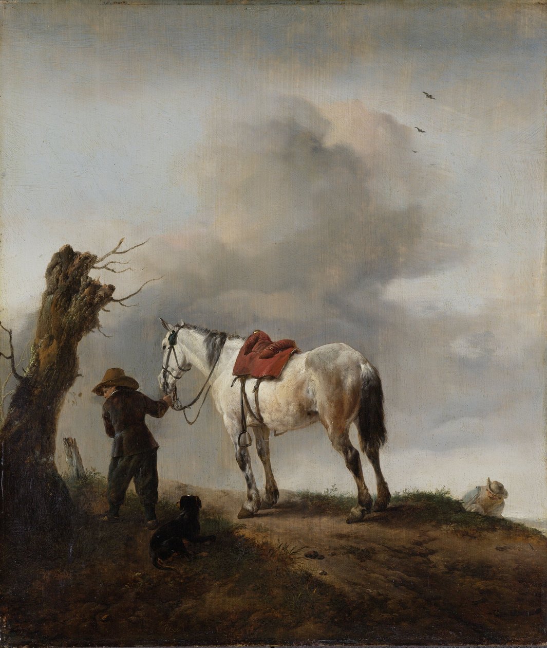 Den grå hesten, ca. 1646 av Philips Wouwerman