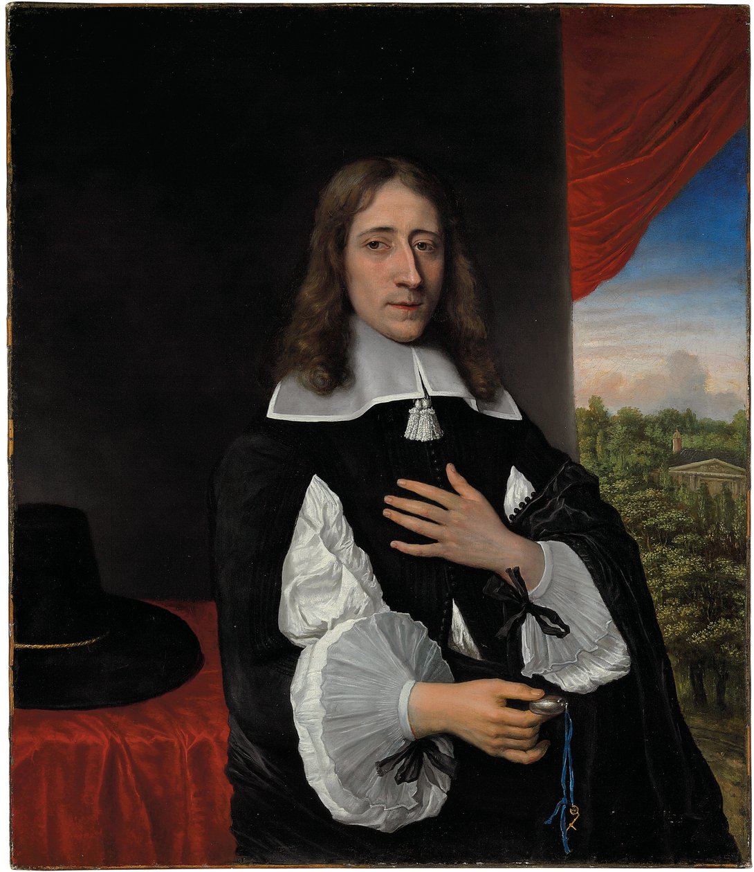 Portrett av professor Franciscus Van Schooten, 1656 av Phillips de Koninck