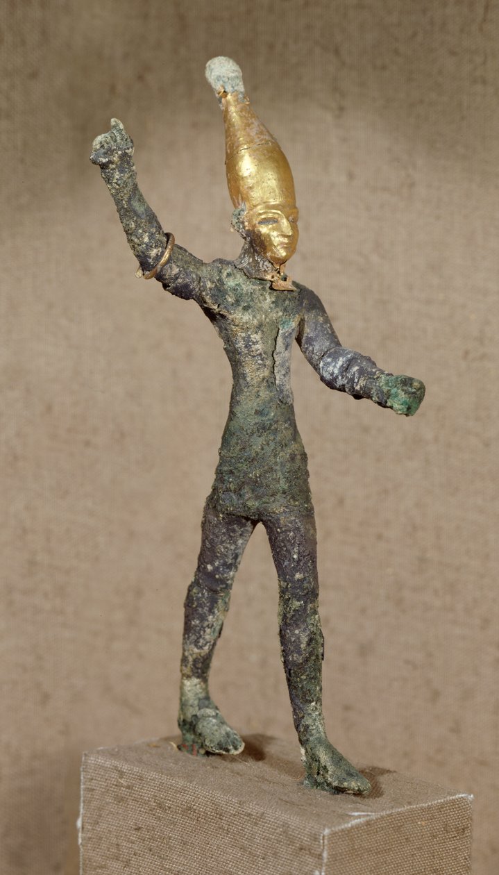 Idol av guden Baal, fra Ugarit, Syria (bronse) av Phoenician