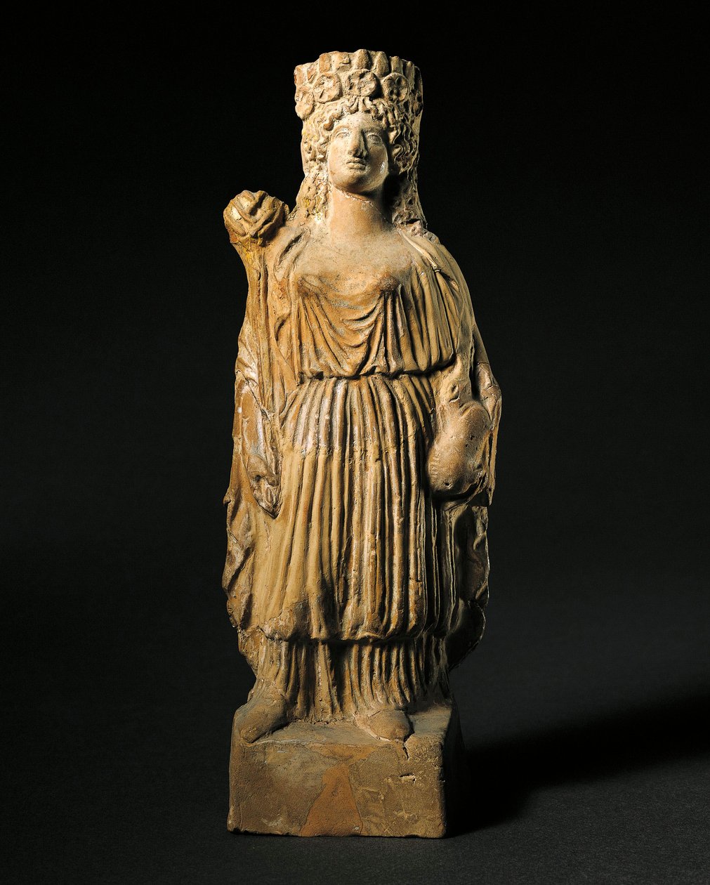 Fønikisk kunst: terrakottastatuett som representerer den guddommelige Tanit. 3.-2. århundre f.Kr. Madrid, Nasjonalt arkeologisk museum av Phoenician