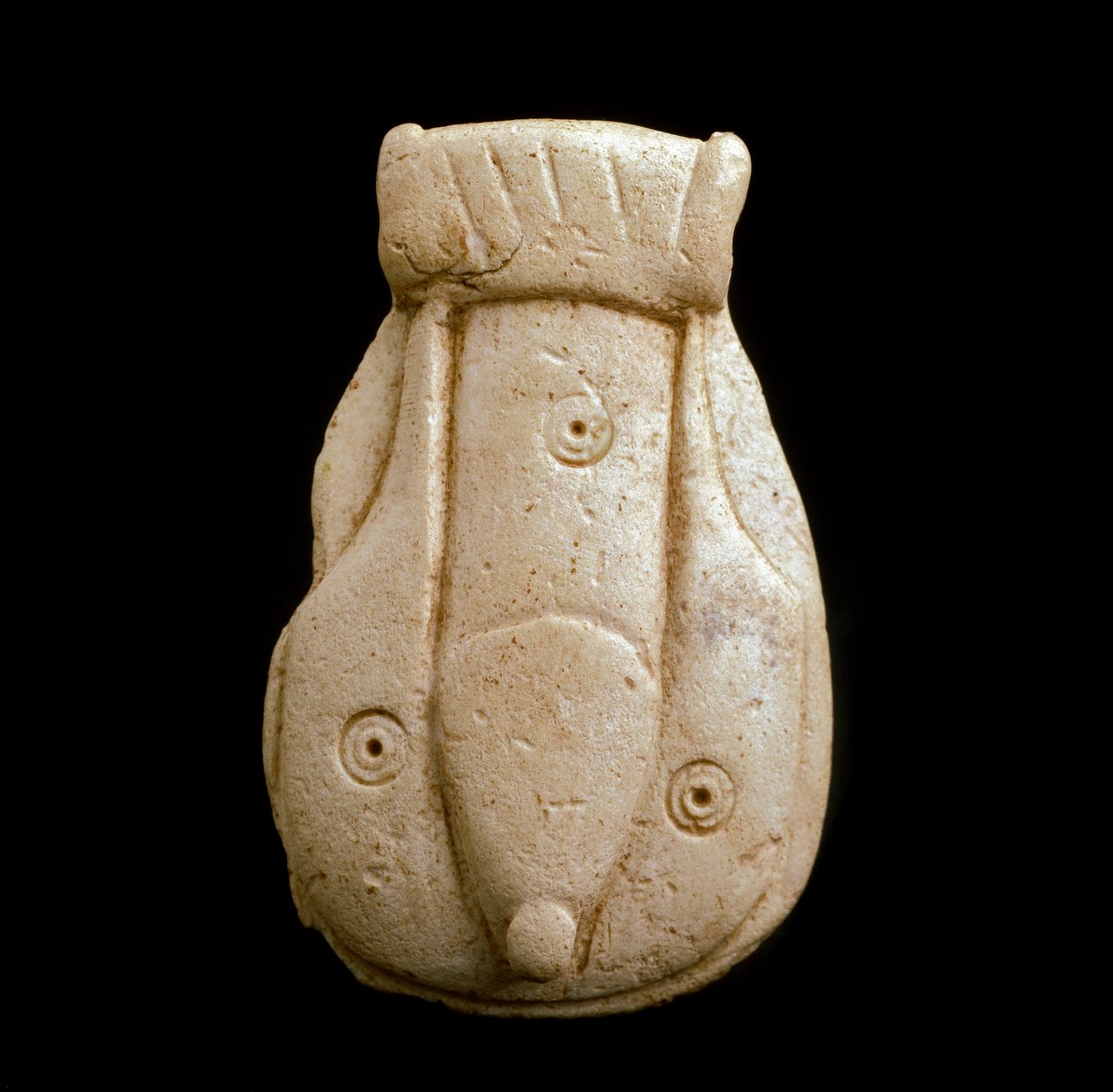 Fønikisk sivilisasjon: fallisk amulett i bein. Fra Puig d