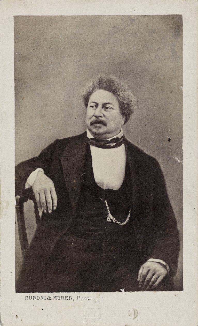 Forfatteren Alexandre Dumas far 1802-1870, 1870. av Photo studio Duroni and Murer.