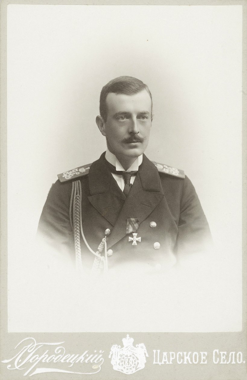 Storhertug Cyril Vladimirovich av Russland 1876-1938, ca. 1900. av Photo studio L. Gorodetsky.