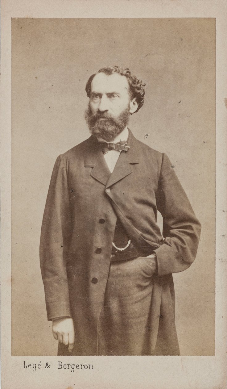 Portrett av komponisten Prosper Pascal 1825-1880, ca. 1875. av Photo studio Legé and Bergeron.
