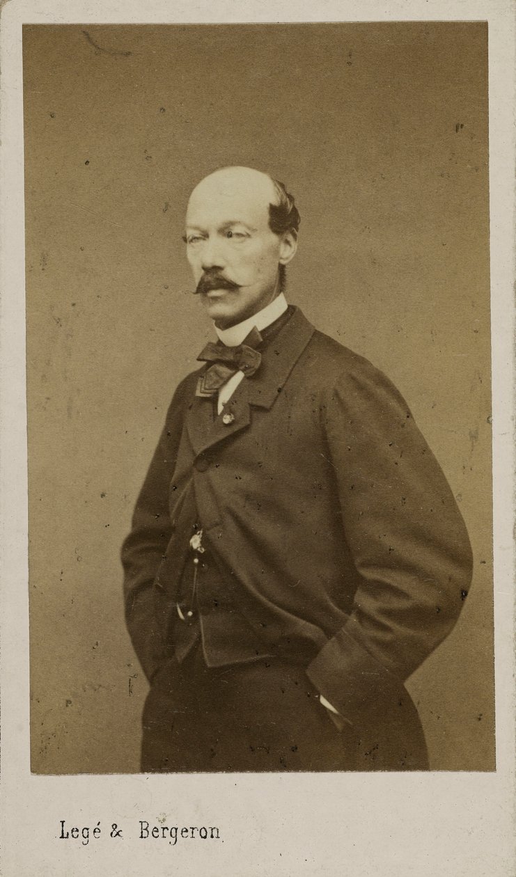 Portrett av komponisten Alexandre Batta 1816-1902, ca. 1880. av Photo studio Legé and Bergeron.