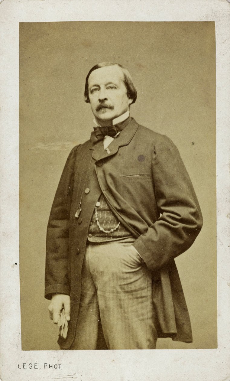 Portrett av pianisten og komponisten Félix Le Couppey 1811-1887. av Photo studio Legé and Bergeron.
