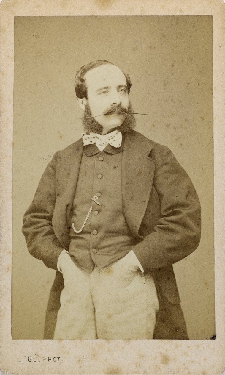 Portrett av fiolinisten og komponisten Adolphe Blanc 1828-1885, ca. 1870. av Photo studio Legé and Bergeron.