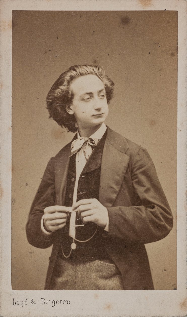 Portrett av fiolinisten og komponisten Henri Ketten 1848-1883. av Photo studio Legé and Bergeron.