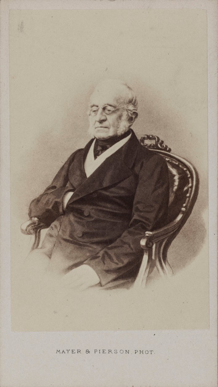 Portrett av grev Karl Robert Nesselrode 1780-1862, ca 1860. av Photo studio Mayer and Pierson.