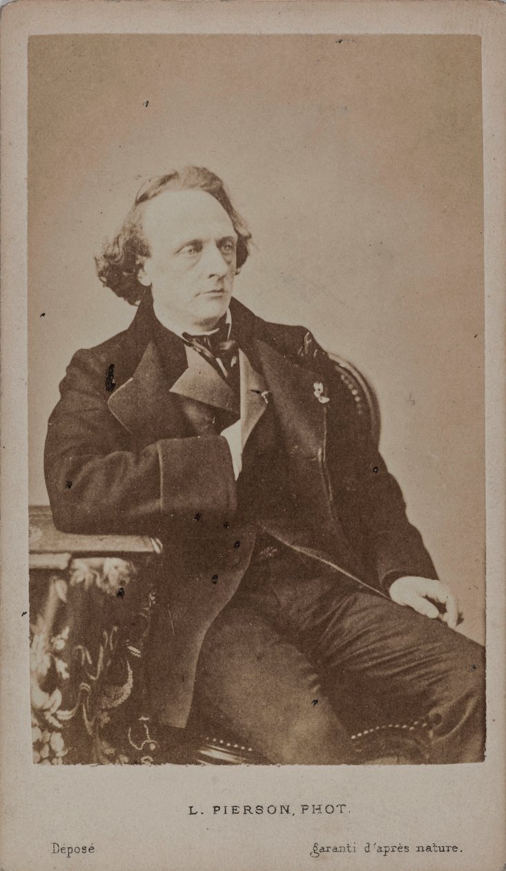 Portrett av pianisten og komponisten Henry Litolff 1818-1891. av Photo studio Mayer and Pierson.
