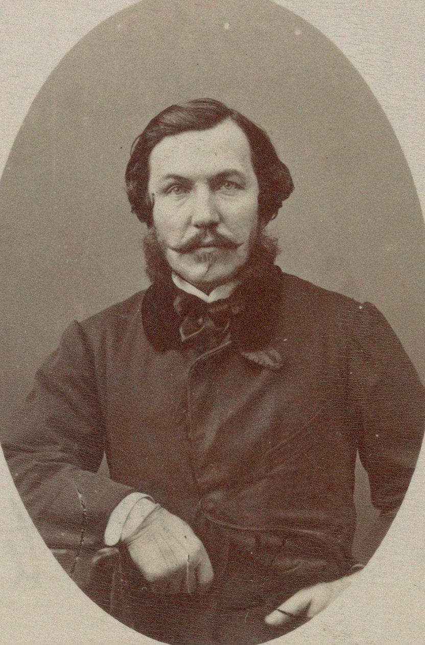 Portrett av pianist og komponist Alfred Quidant 1815-1893. av Photo studio Nadar.