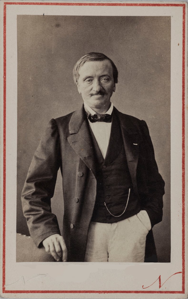 Portrett av komponisten Antoine Elwart 1808-1877, ca 1860. av Photo studio Nadar.