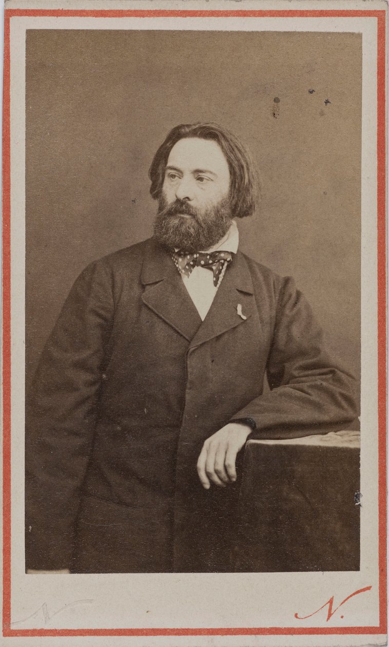Portrett av pianisten og komponisten Émile Prudent 1817-1863, ca 1860. av Photo studio Nadar.