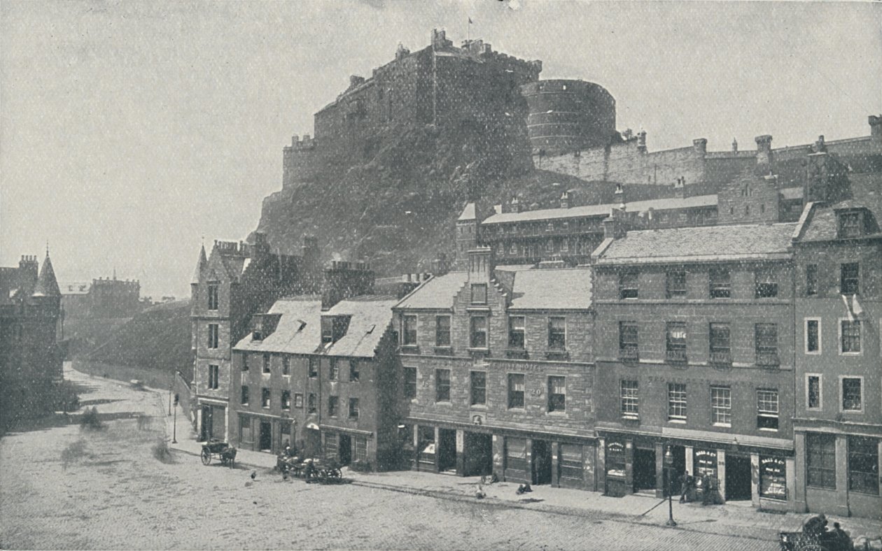 Edinburgh Castle, 1910 av Photochrom Co Ltd of London