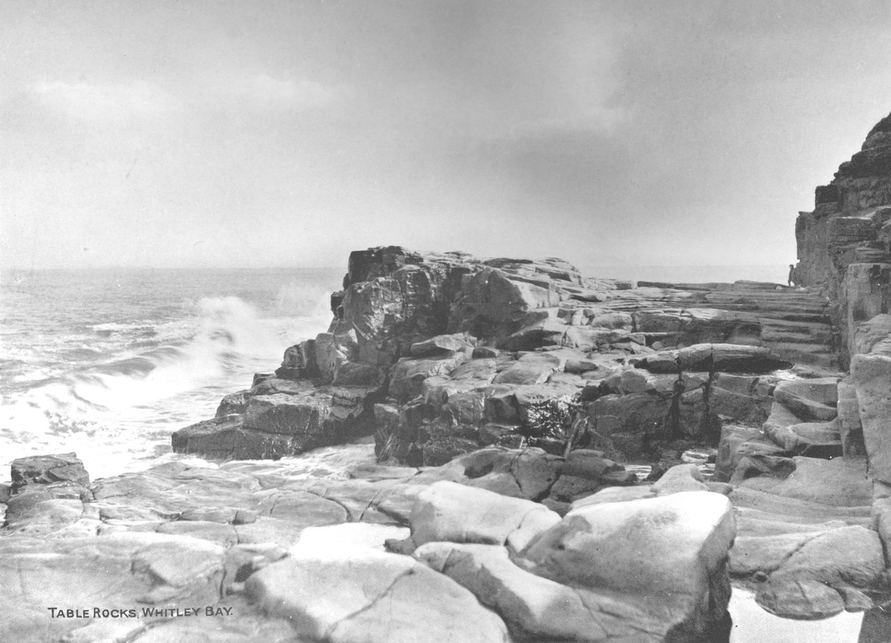 Table Rocks, Whitley Bay, 1907 av Photochrom Co Ltd of London