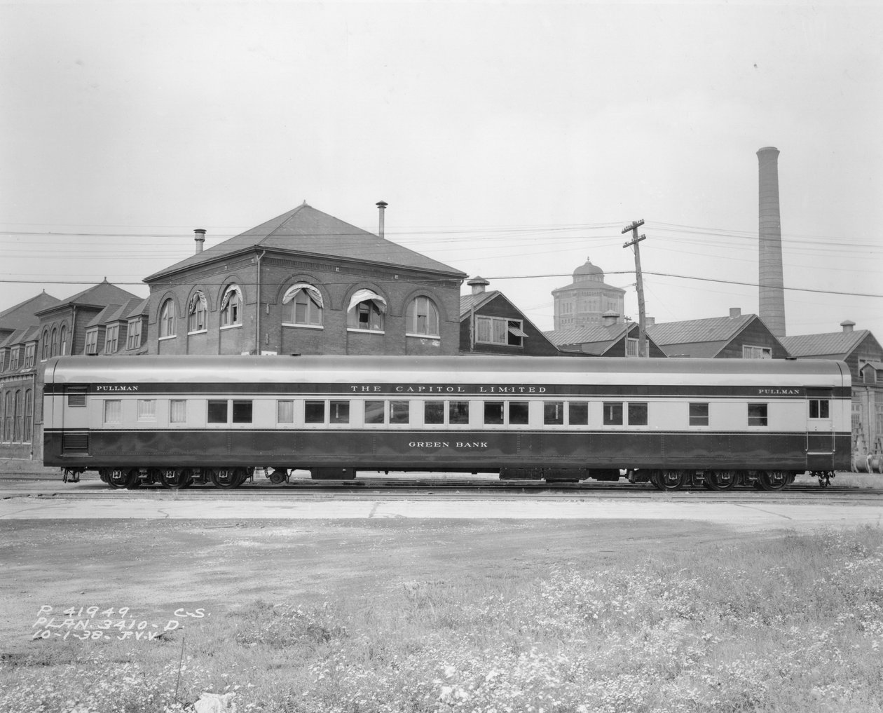 Bil, Midtvesten MS Pullman, bx.6, Fl.454, Green Bank av Photographer American