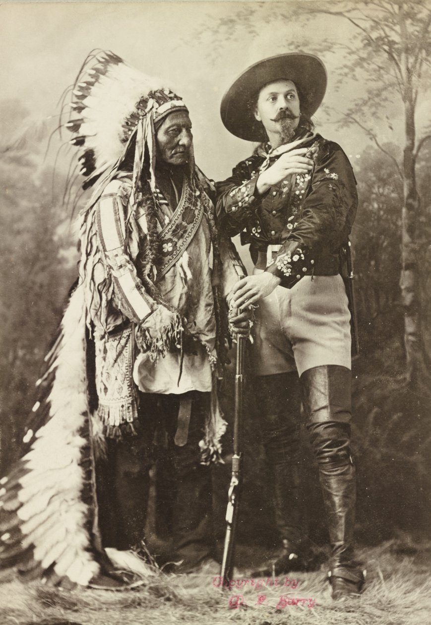 Sitting Bull og Buffalo Bill av Photographer Canadian