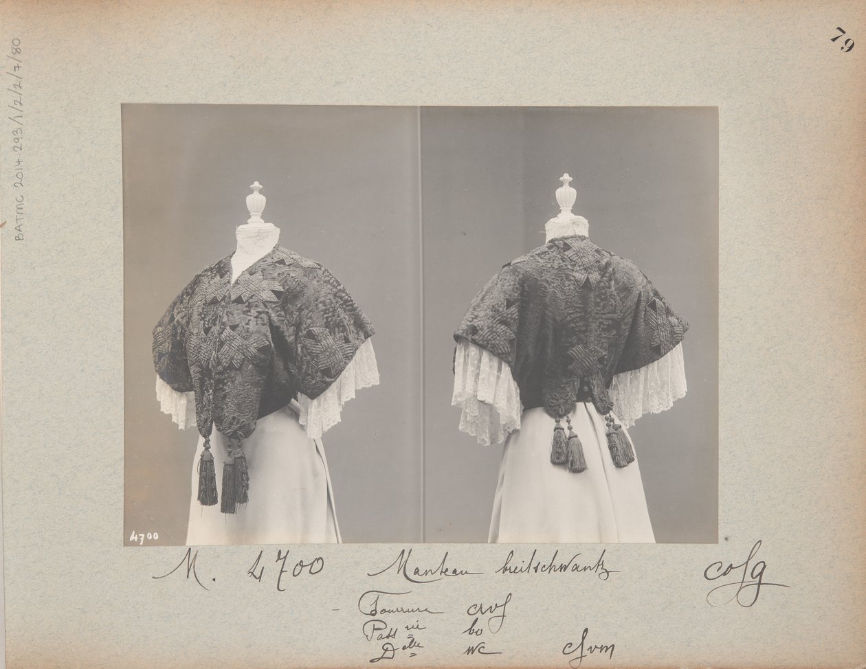 Albumside: House of Worth, Jacket av Photographer French