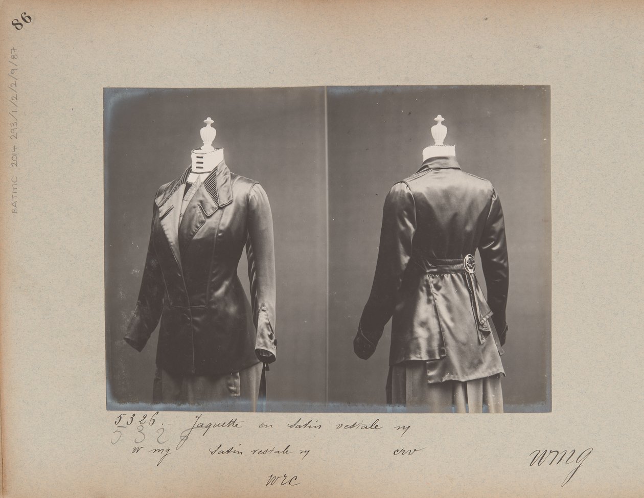 Albumside: House of Worth, Jacket av Photographer French