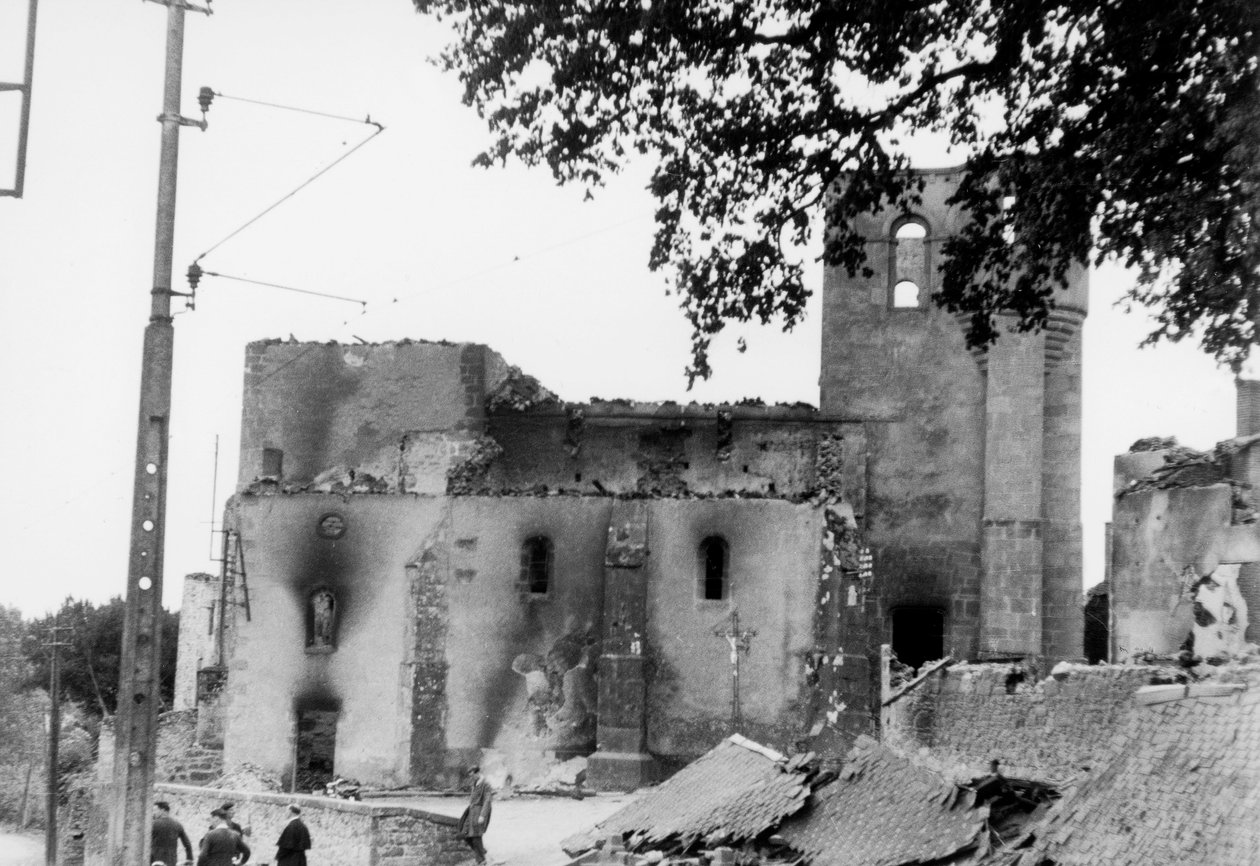 Oradour-sur-Glane-massakren av Photographer French
