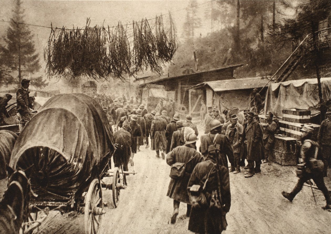 Mellom Brenta og Piave (s/hvitt bilde) av Photographer German