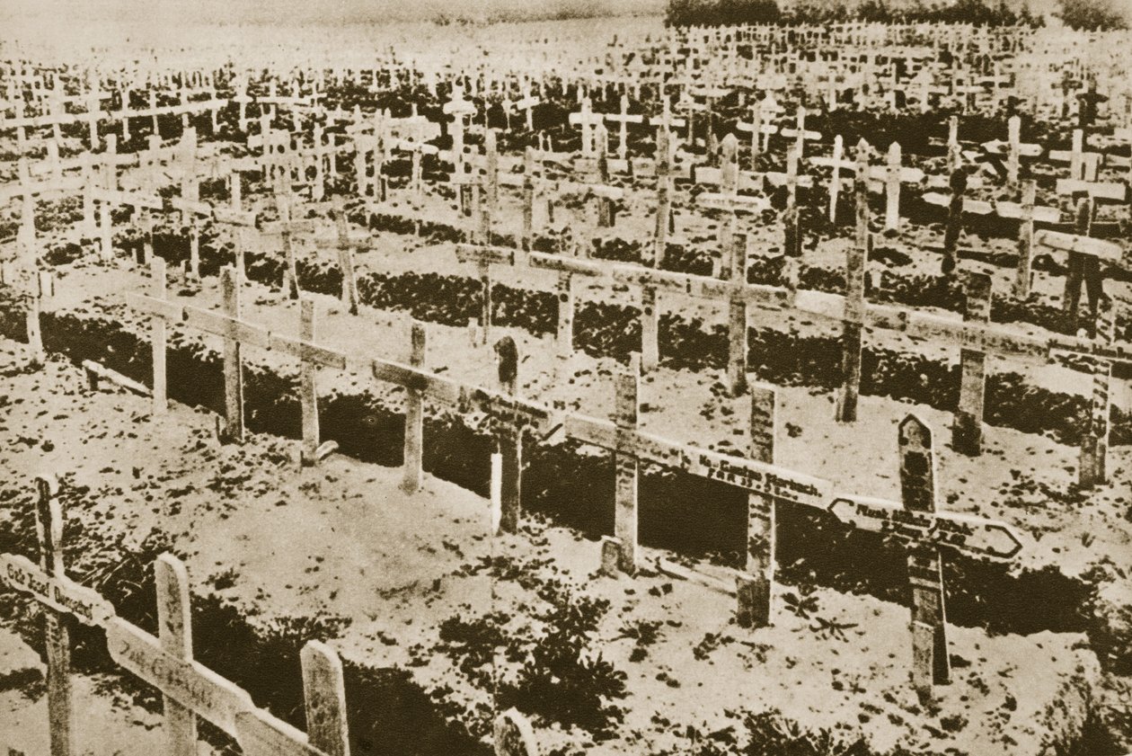 I Vesten ingenting nytt: En tysk kirkegård i Frankrike (sepia-bilde) av Photographer German