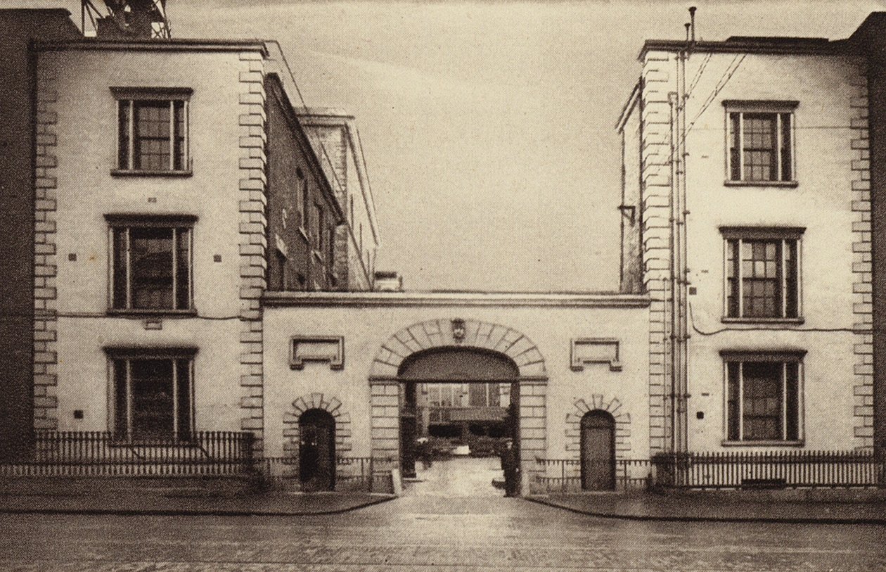 Hovedporten, St. James#39;s Gate Brewery, Dublin (s/h-bilde) av Photographer Irish