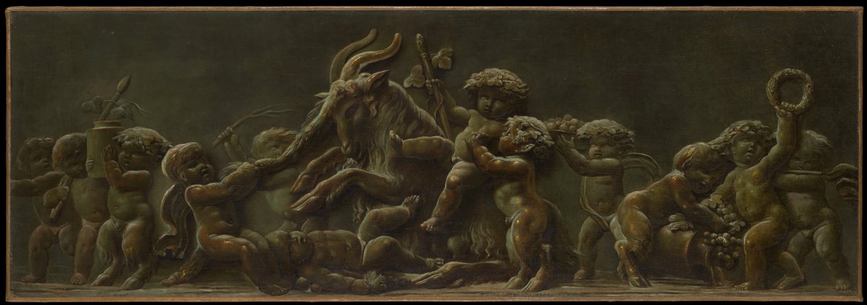 Spedbarn Bacchanal, 1780-tallet. av Piat Joseph Sauvage