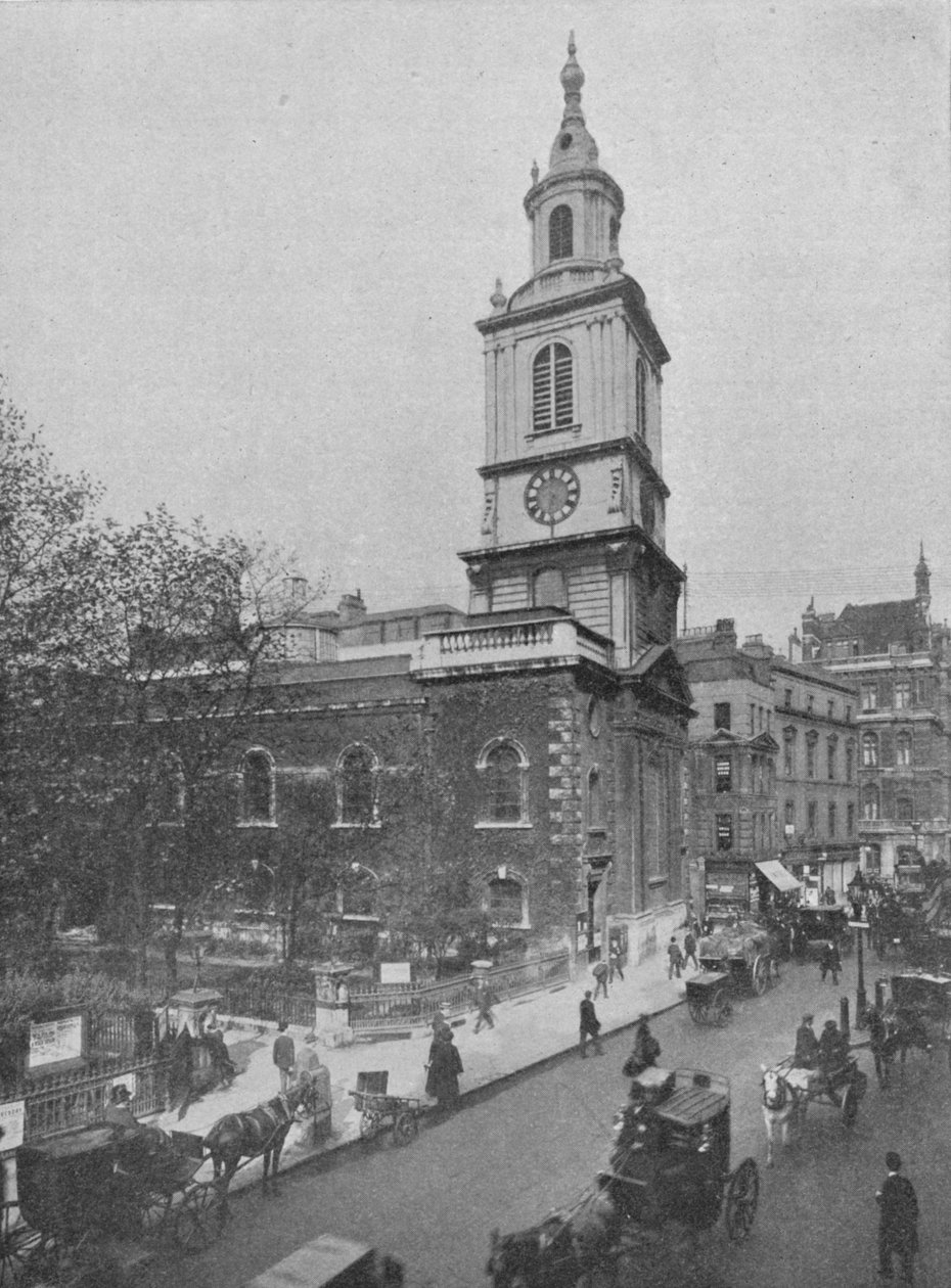 Church of St Botolph-without-Bishopsgate, City of London, c1890 1911 av Pictorial Agency