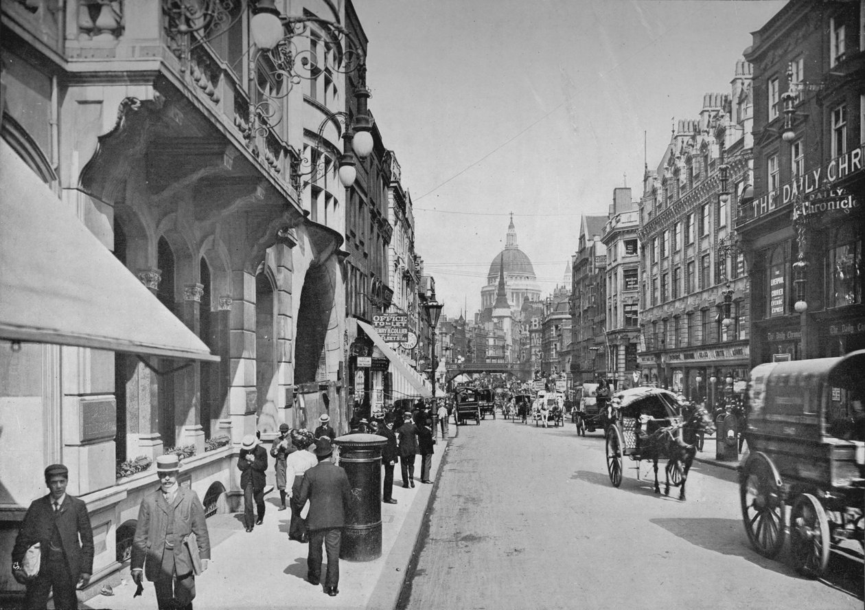 Fleet Street, City of London, c1900 1911 av Pictorial Agency