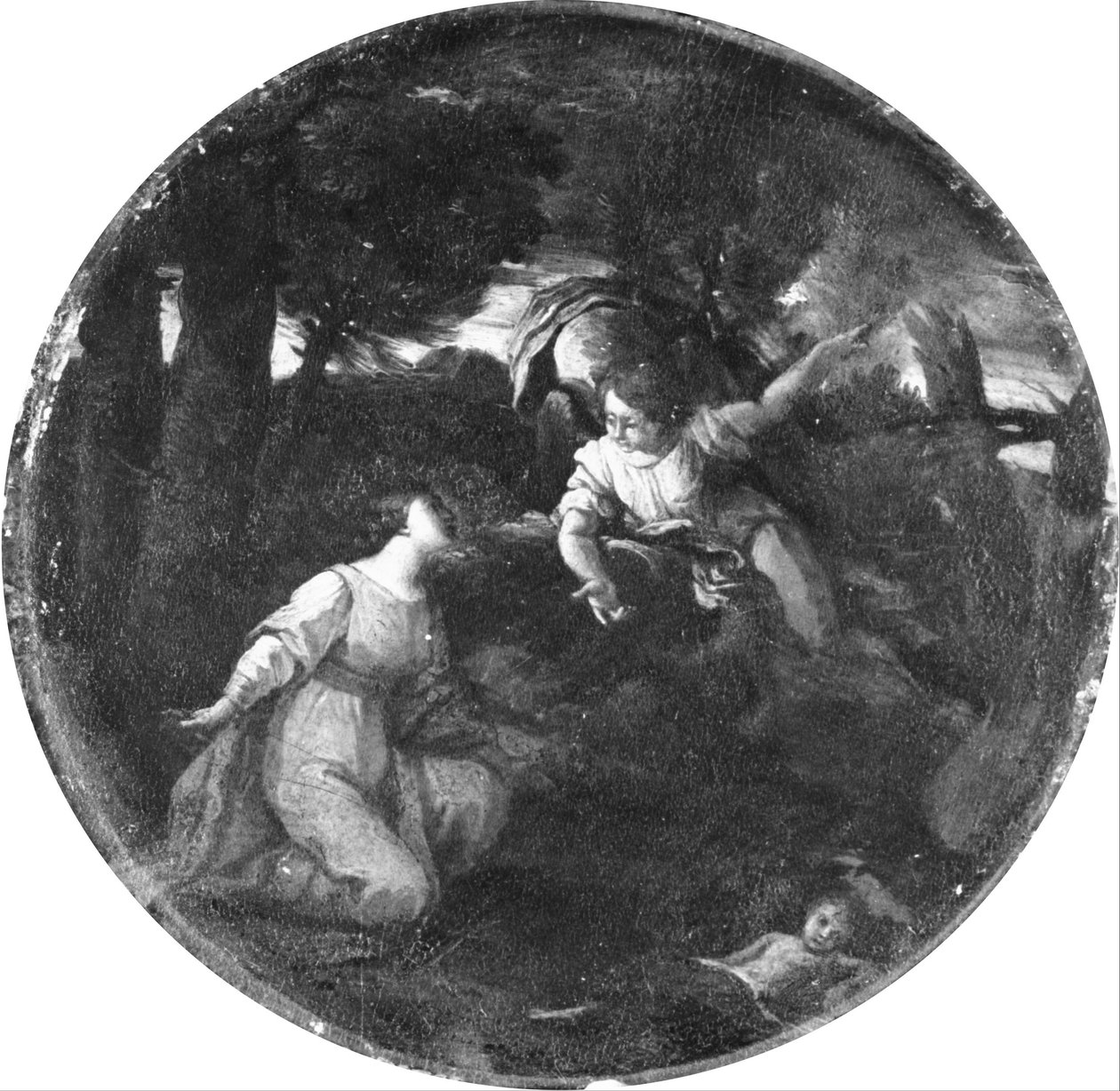 Hagar og Ismael av Pier Francesco Mola