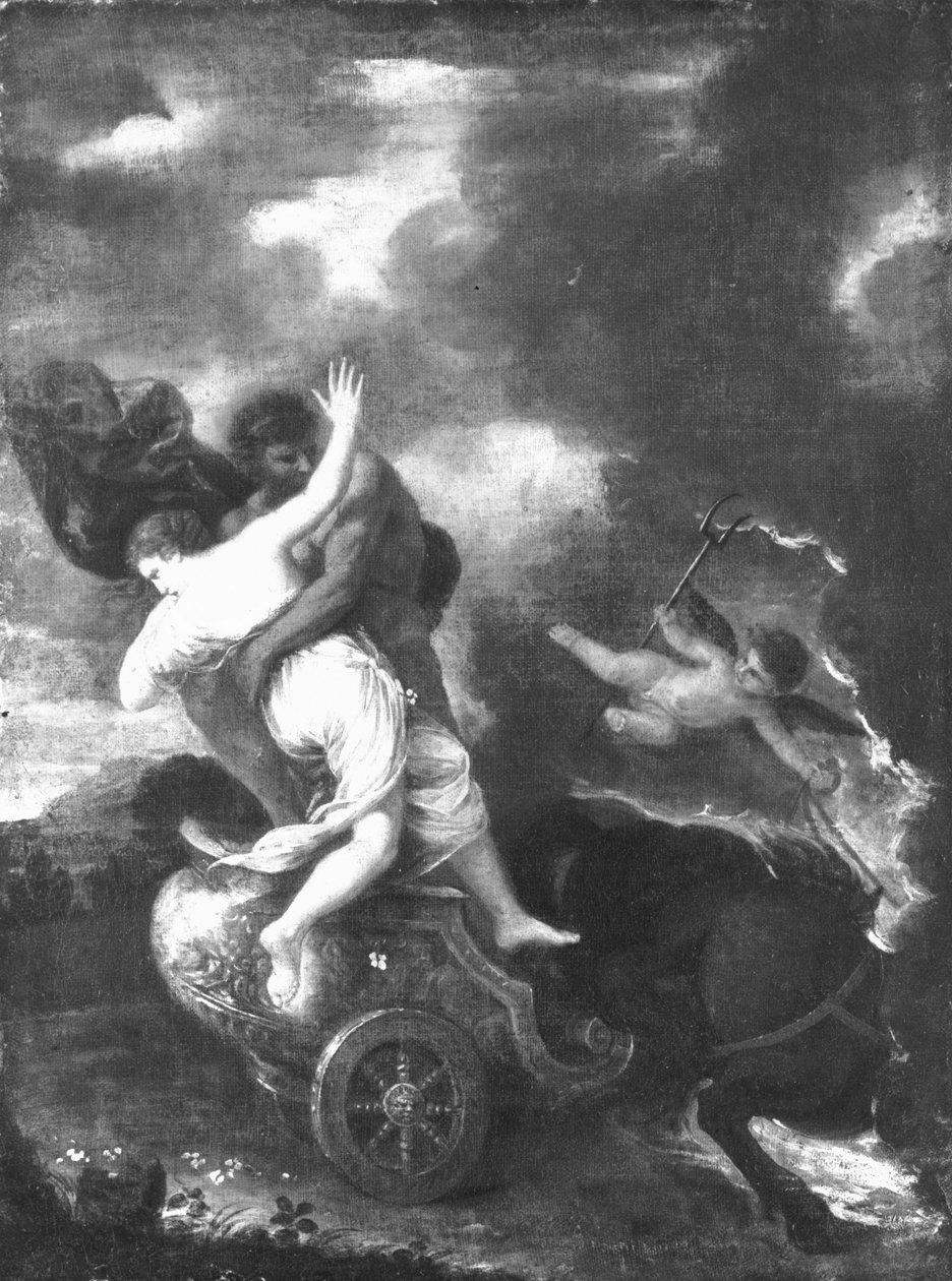 Pluto og Proserpine av Pier Francesco Mola