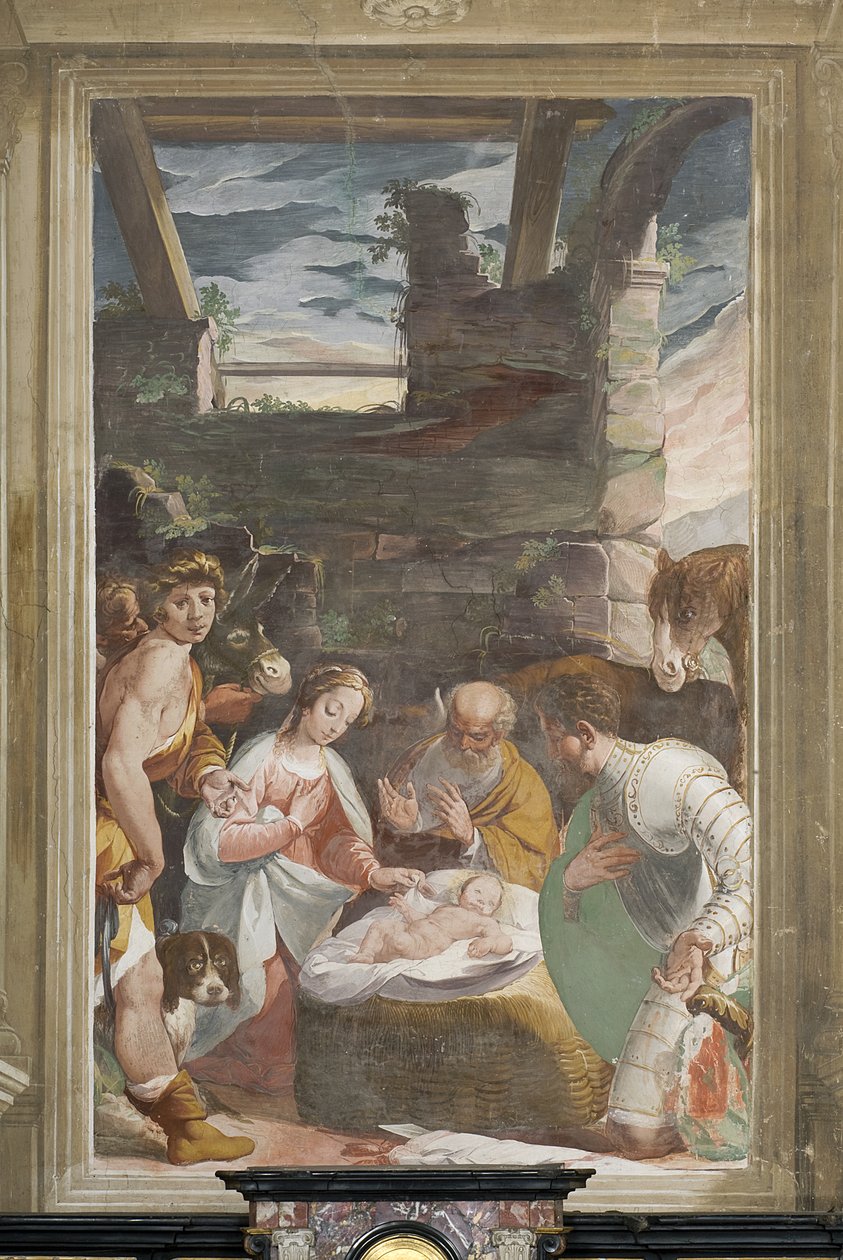 Fødsel, 1600-10 av Pier Francesco Morazzone