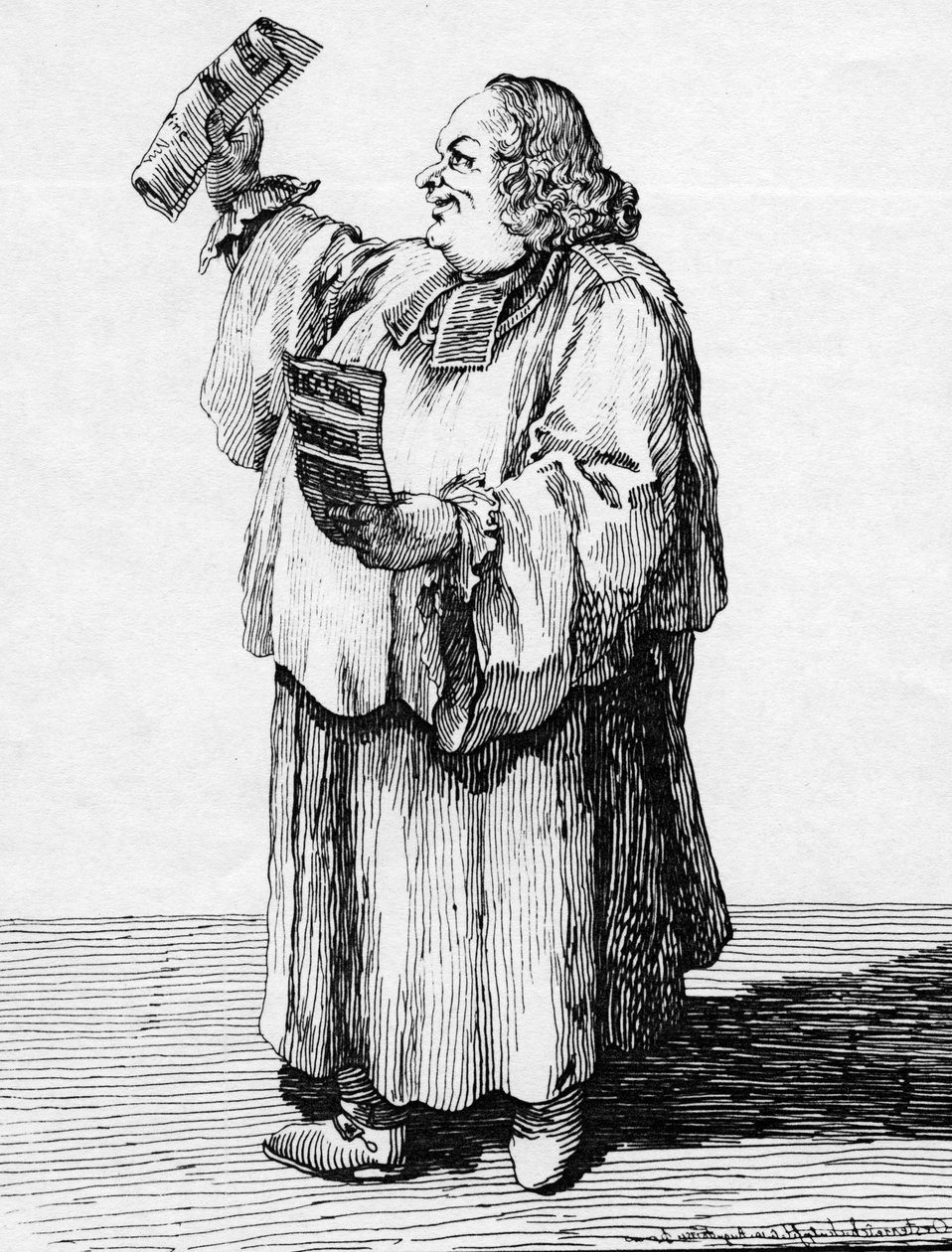 Mester av St. Peters kapell i Vatikanet, trykk laget av Mathias Oesterreich, 1751 av Pier Leone Ghezzi