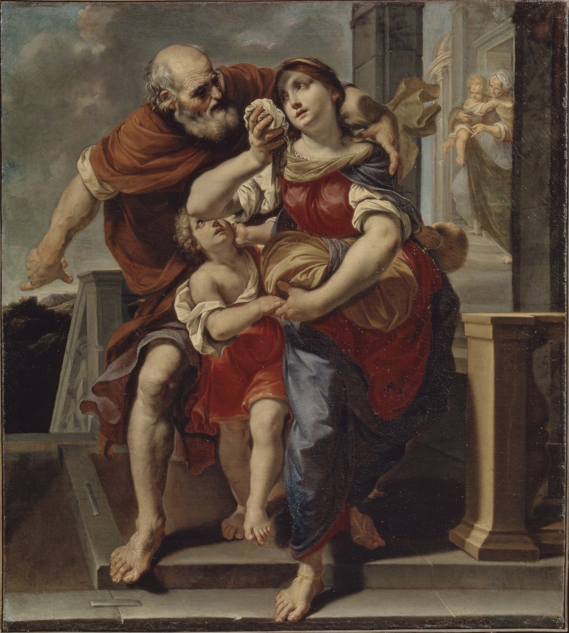 Hagar forlater Abrahams hus av Pier Francesco Mola
