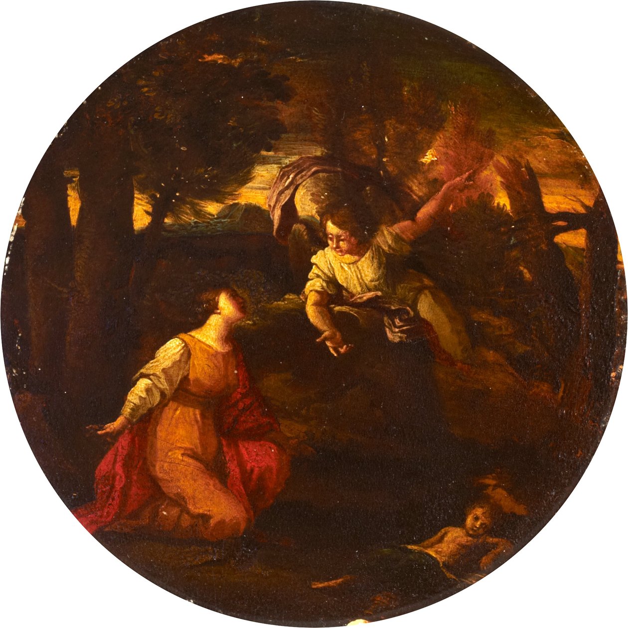 Hagar og Ismael av Pier Francesco Mola