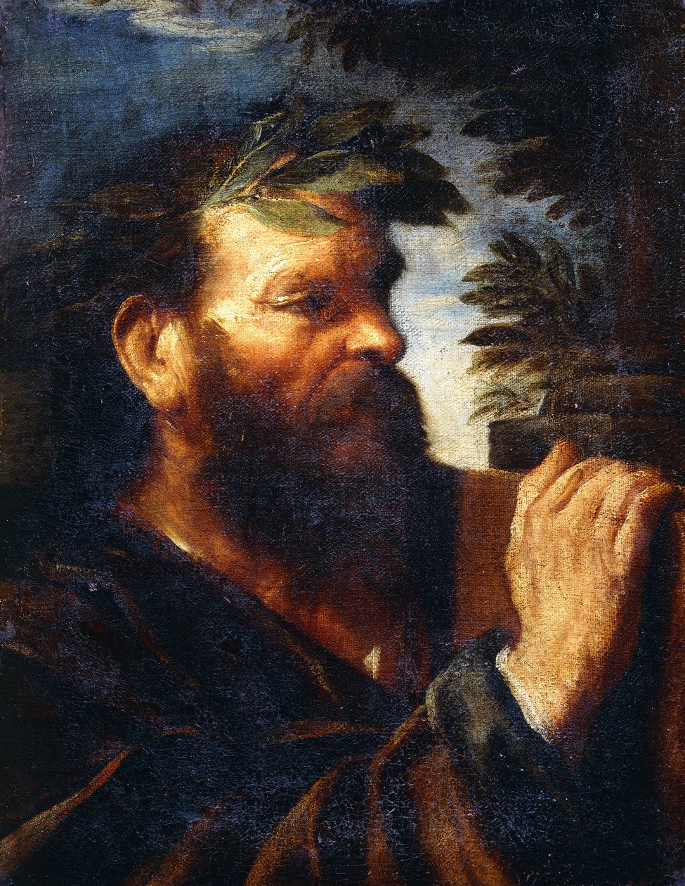 Leder av en vismann, av Pier Francesco Mola