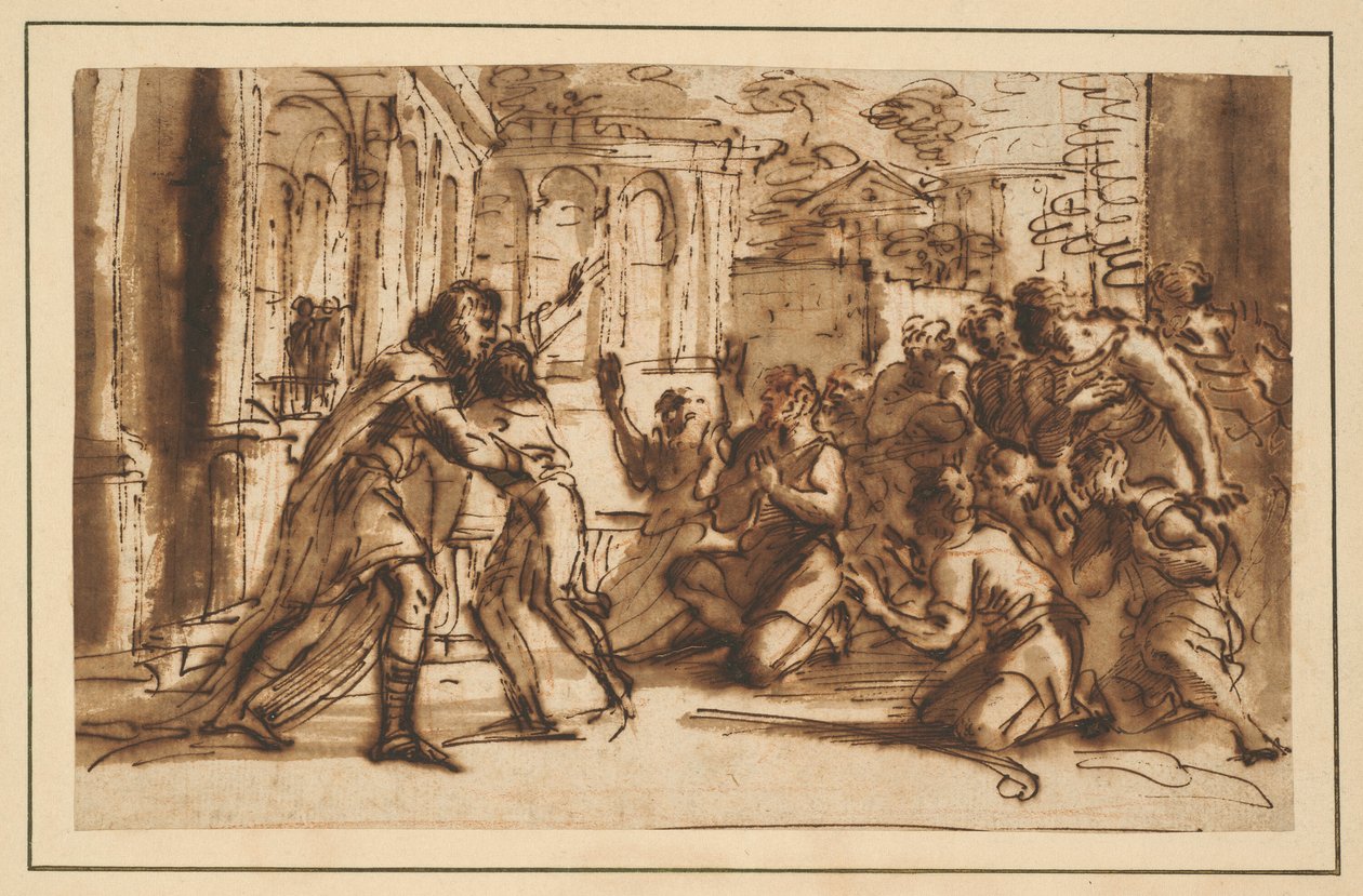 Joseph hilser sine brødre av Pier Francesco Mola