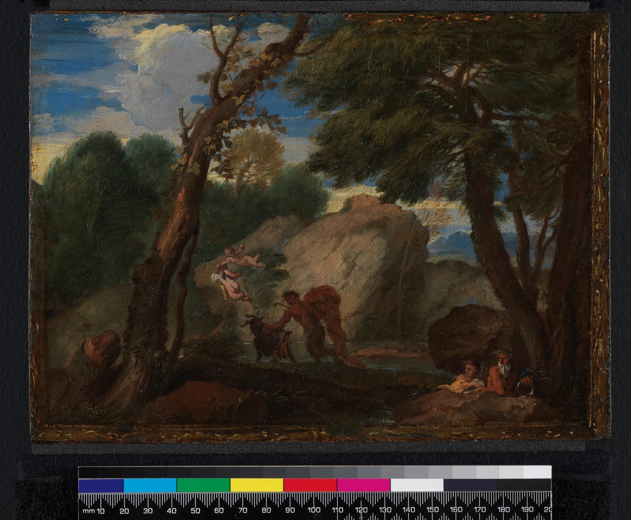 Landskap med mytologiske figurer, før 1666 av Pier Francesco Mola