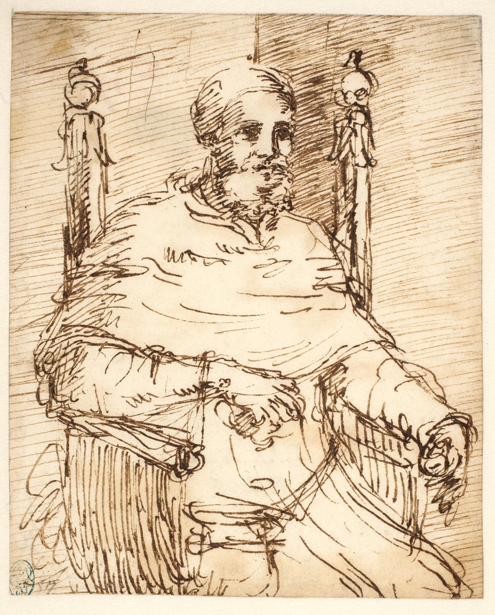 Portrett av pave Julius II, etter Rafael av Pier Francesco Mola