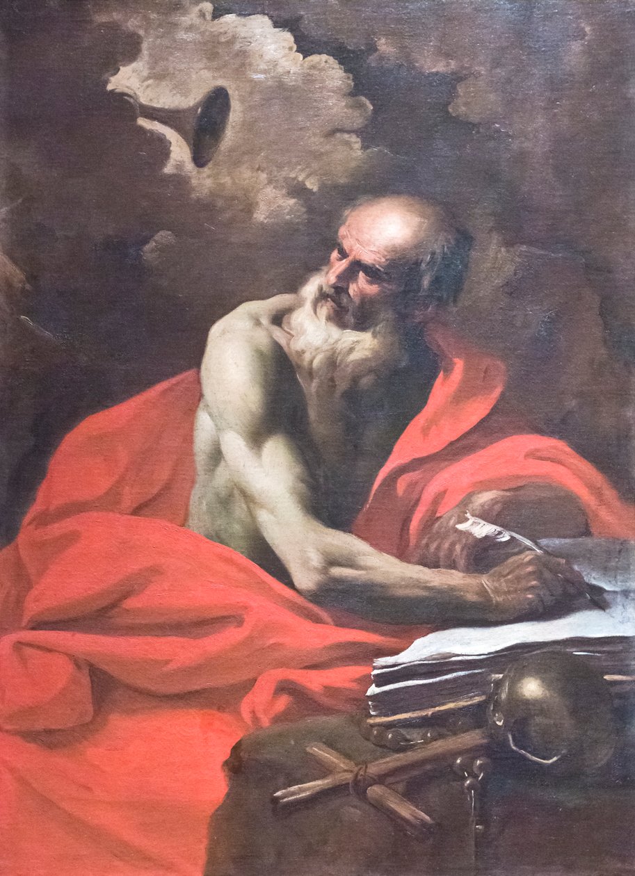 Saint Jerome (olje på lerret) av Pier Francesco Mola