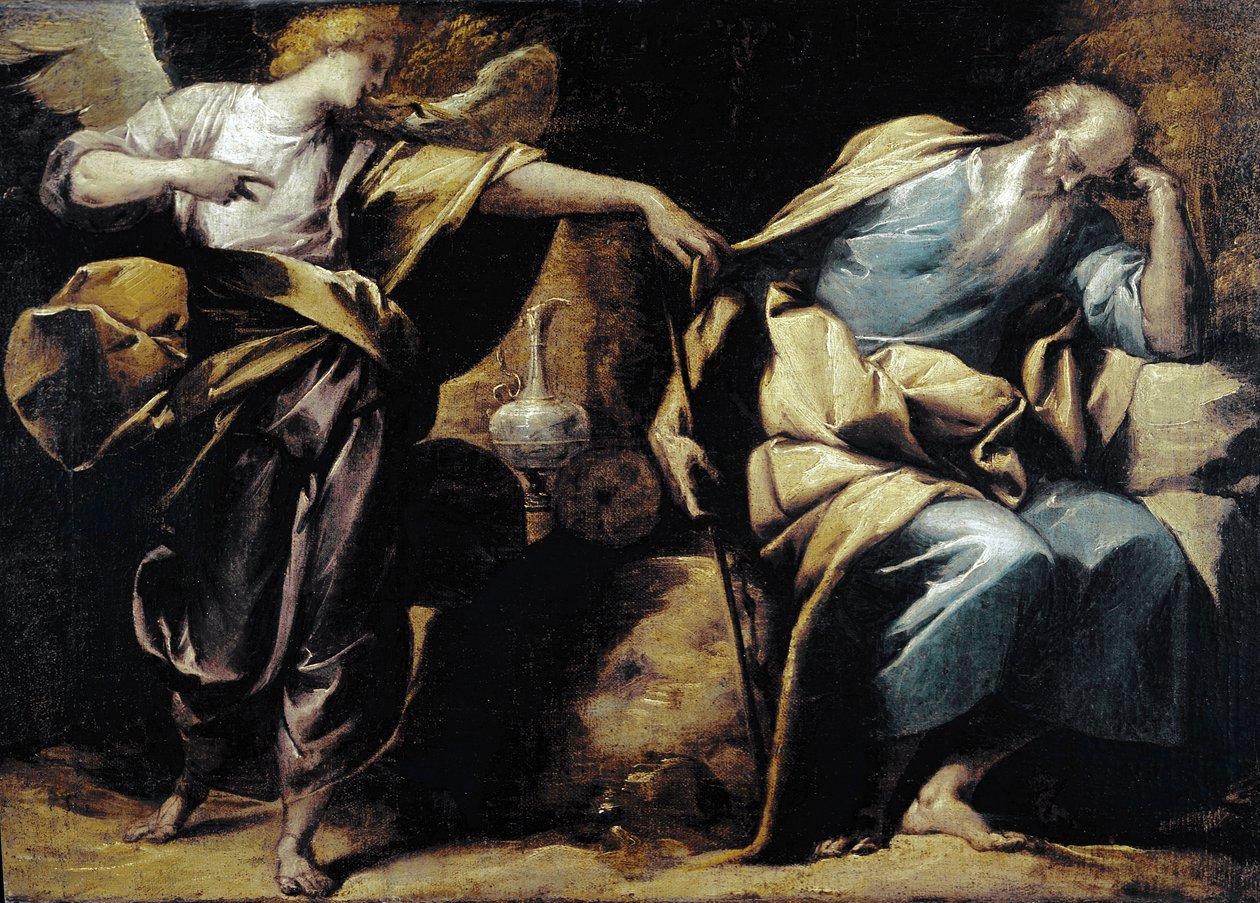 Elias drøm, detalj. (olje på lerret av Pier Francesco Morazzone