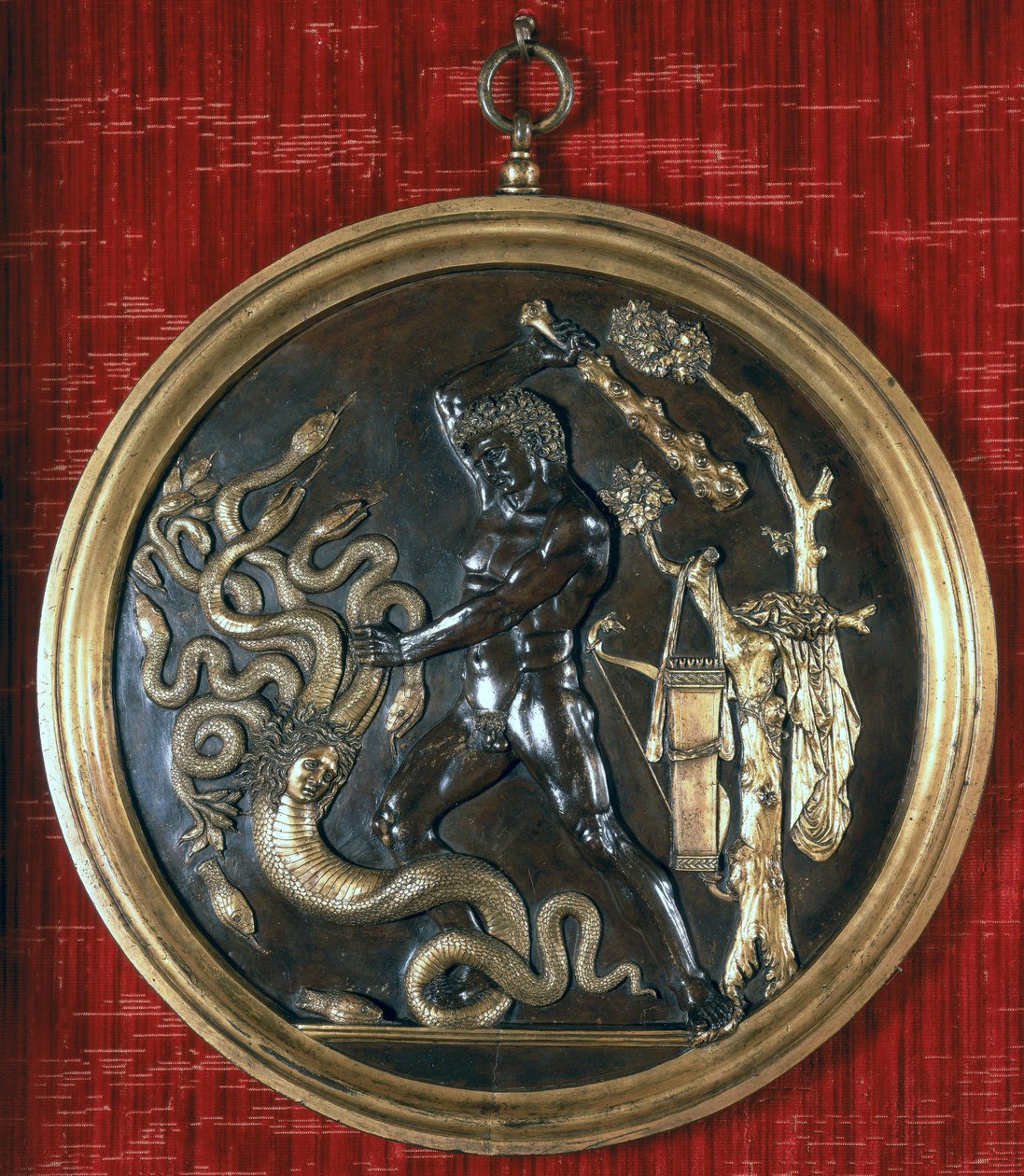 Hercules and the Hydra, 1490-tallet (bronse) av Pier Jacopo Alari Bonacolsi