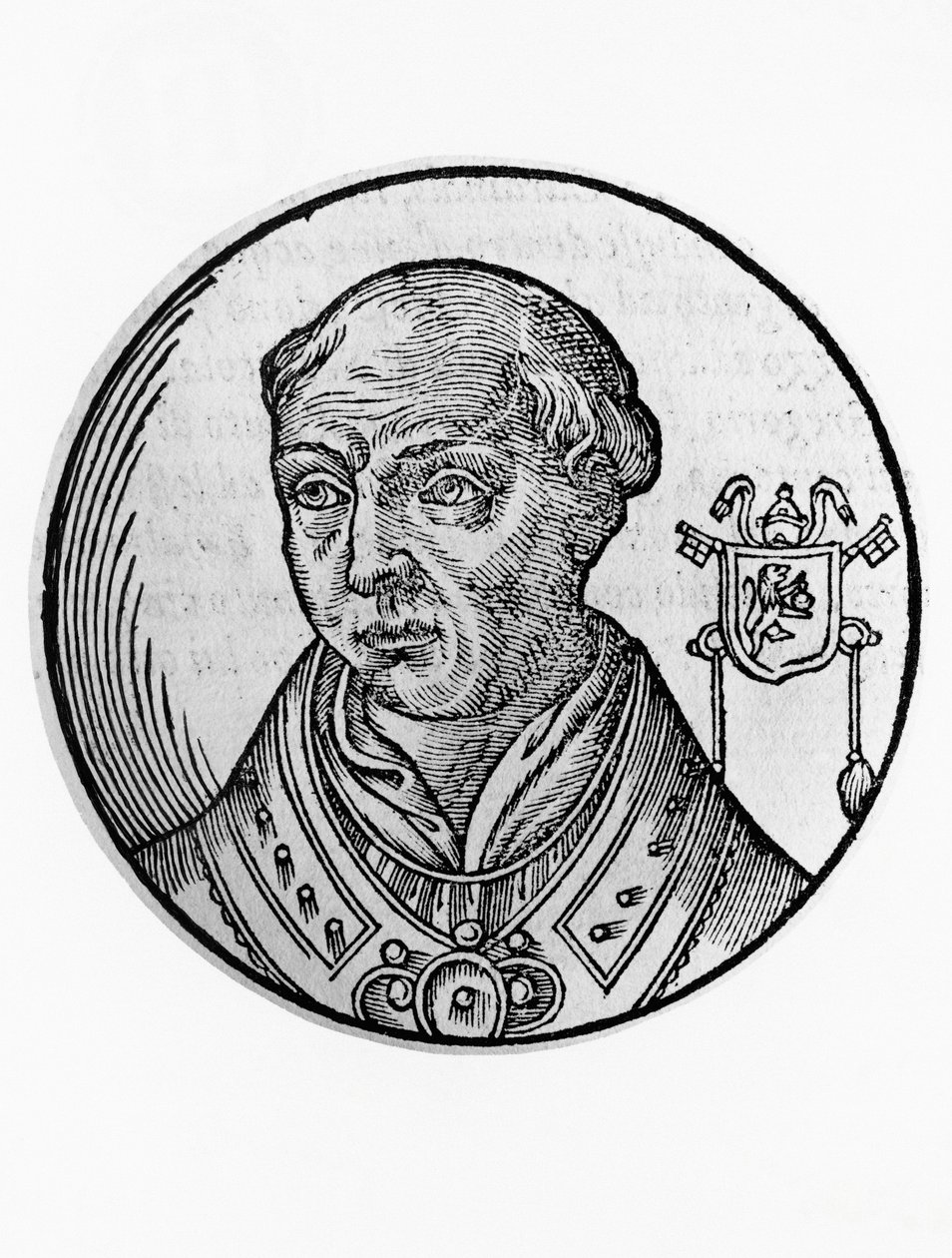 Portrett av Calixtus II (Guy de Burgundy, ca. 1060-1124) av Blaise Nicolas Le Sueur