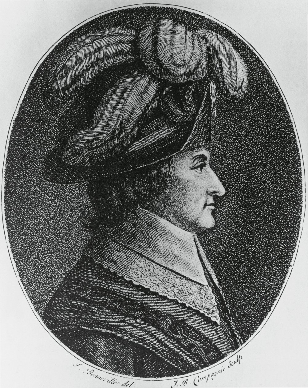 Portrett av Lazare Nicolas Marguerite, Comte Carnot (1753-1823), fransk general, politiker, ingeniør og matematiker, gravering av Blaise Nicolas Le Sueur
