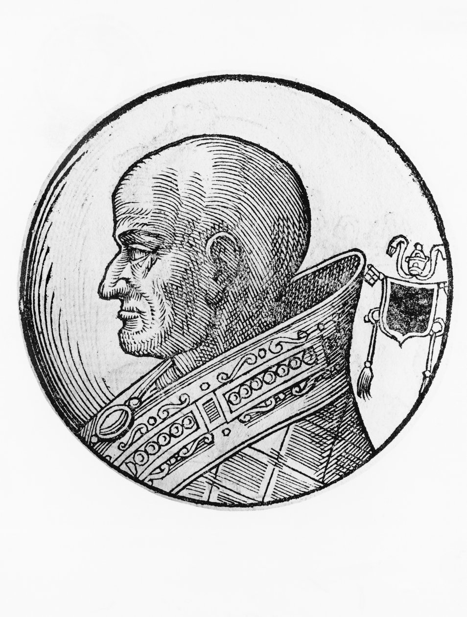Portrett av Sergius III (død 911) av Blaise Nicolas Le Sueur