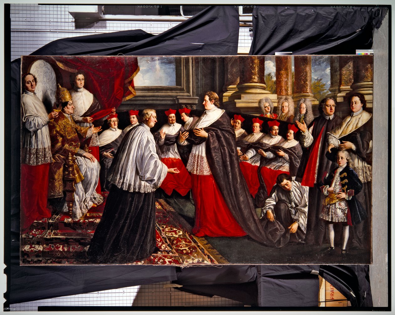Kroning av pave Clement amp; Innocent VIII (par) (maleri) av Pier Leone Ghezzi