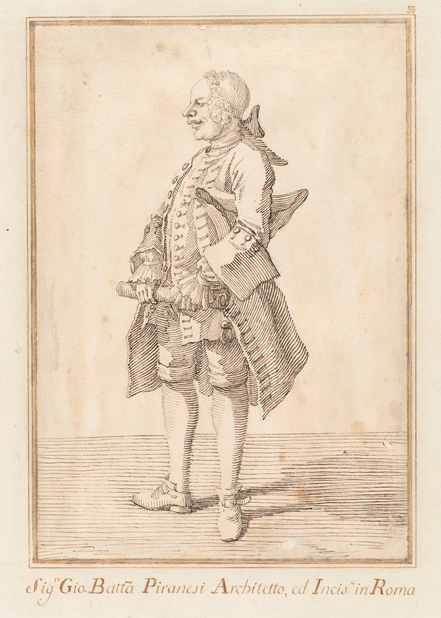 Giovanni Battista Piranesi av Pier Leone Ghezzi