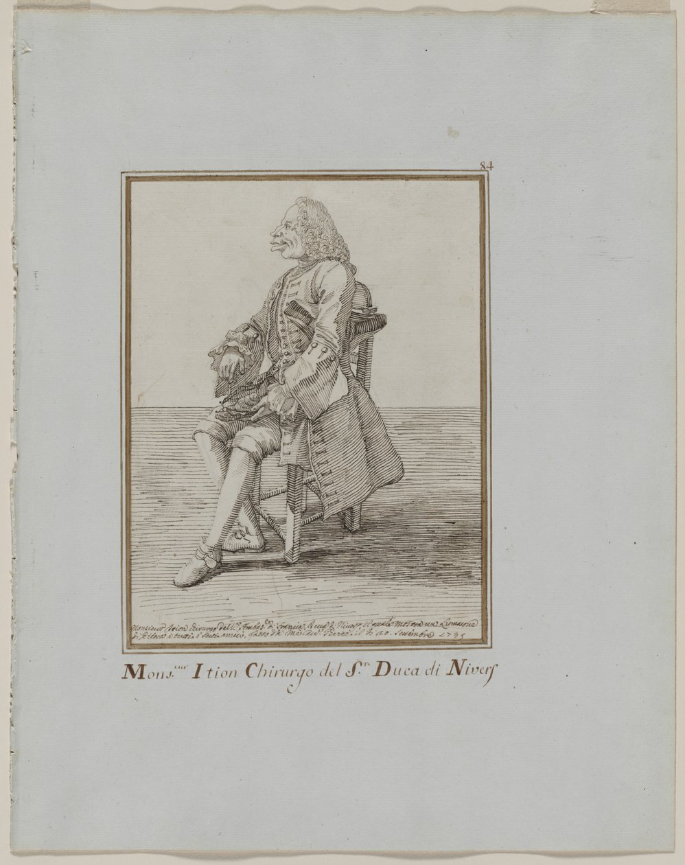 Monsieur Ition Kirurg ved sre. hertugen av Nivers av Pier Leone Ghezzi